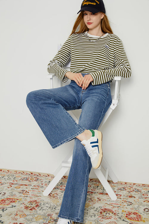 Angeles High Rise Baggy Classic Jeans