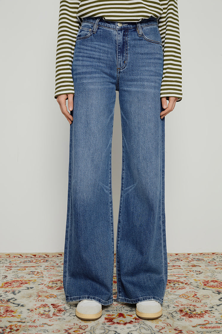 Angeles High Rise Baggy Classic Jeans