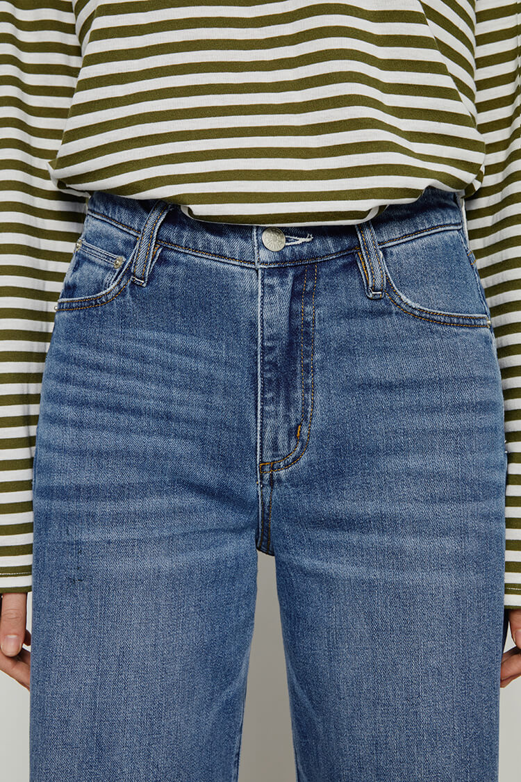 Angeles High Rise Baggy Classic Jeans