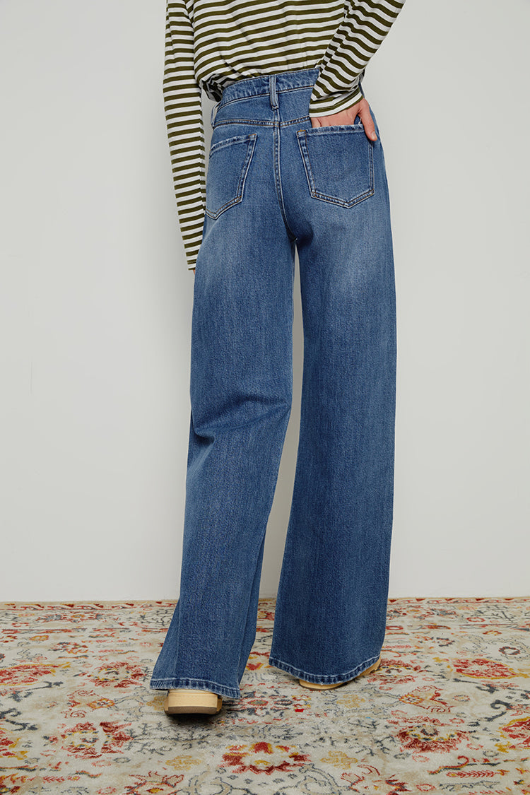 Angeles High Rise Baggy Classic Jeans