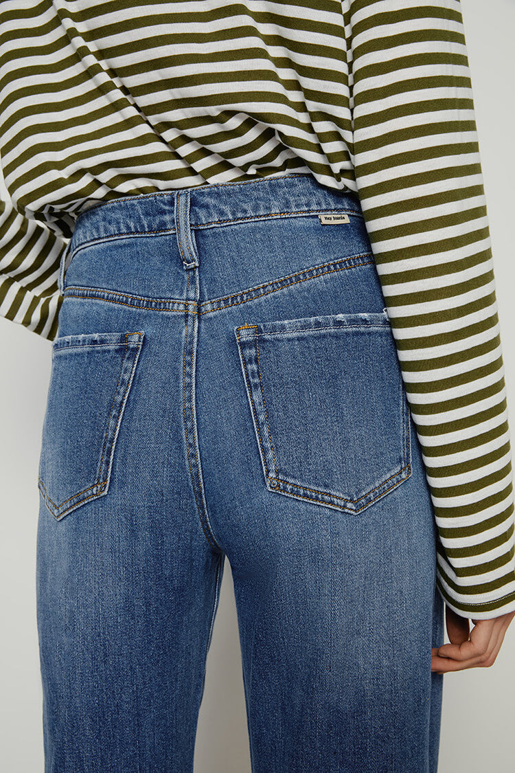 Angeles High Rise Baggy Classic Jeans