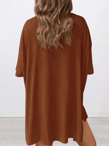 Dinora Full Size Oversized Round Neck Two Piece Sets