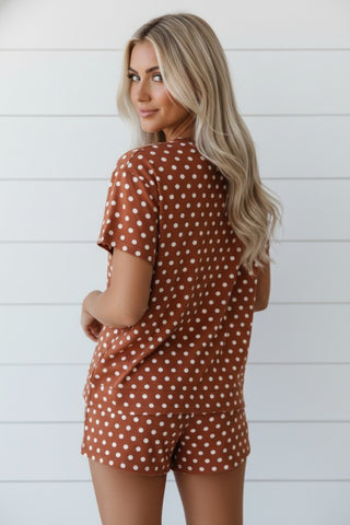 Marian Polka Dot Short Sleeve Two Piece Sets