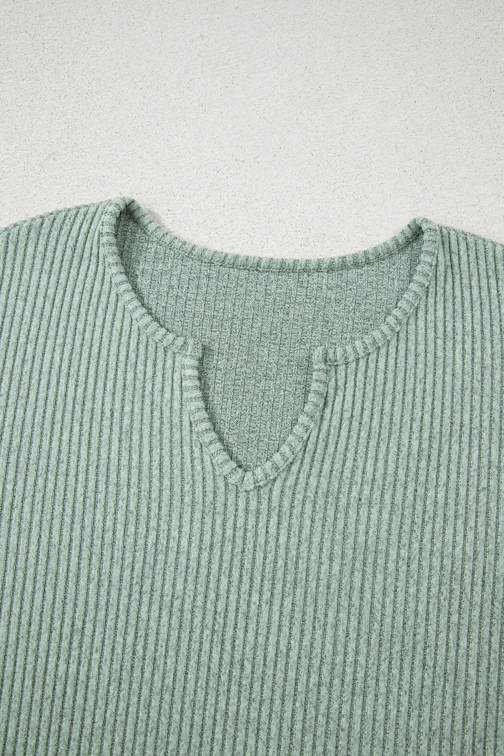 Rosaly Ribbed Knit Long Sleeve Two Piece Set