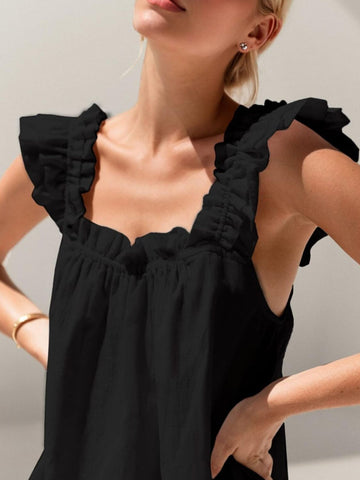 Maria Pretty Ruffle Trim Two Piece Sets