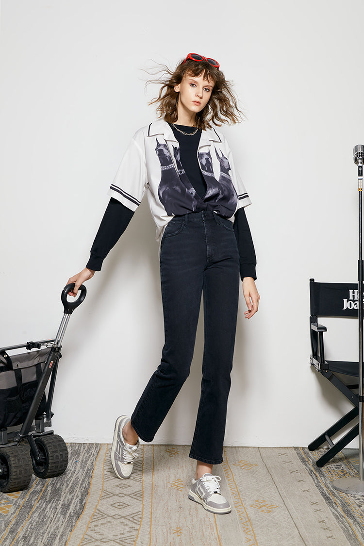 Activity High Rise Kick Crop Jeans