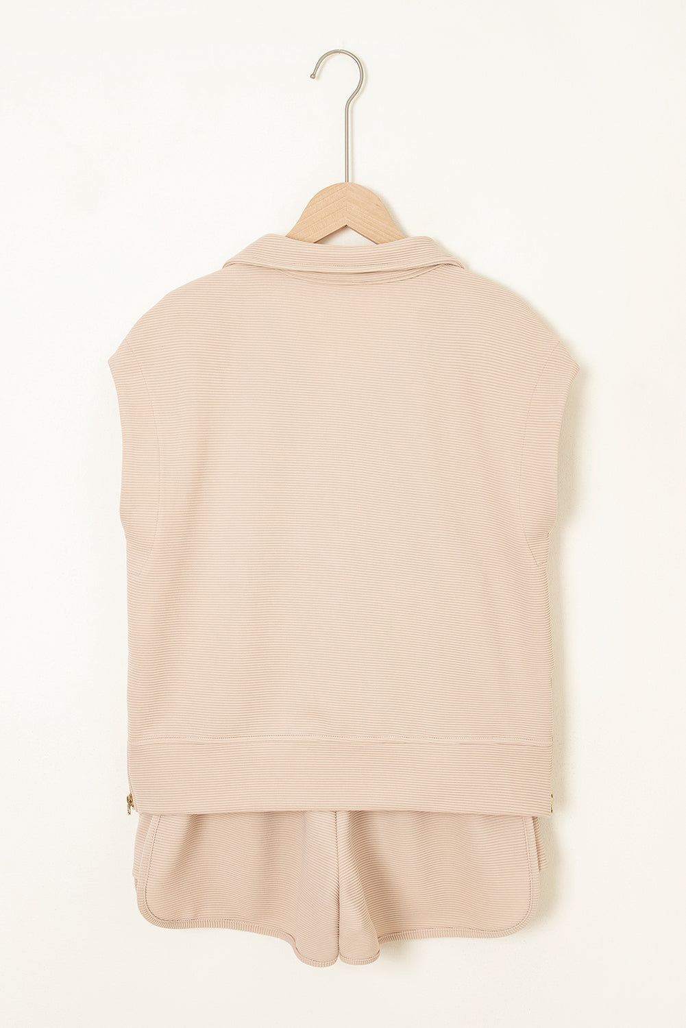 Ela Textured Half-Zip Drawstring Two Piece Sets