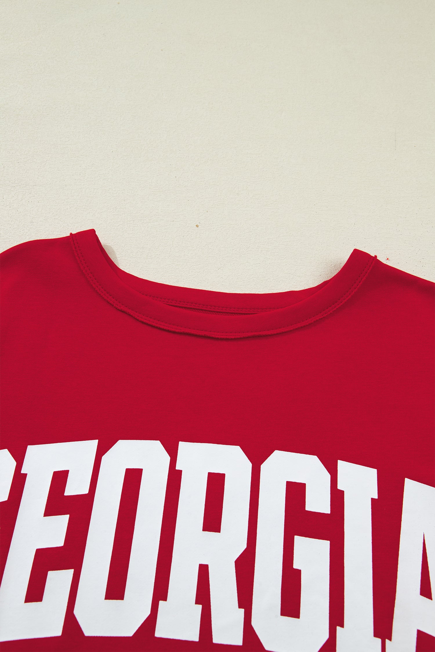 Racing Red GEORGIE Letter Drop Shoulder