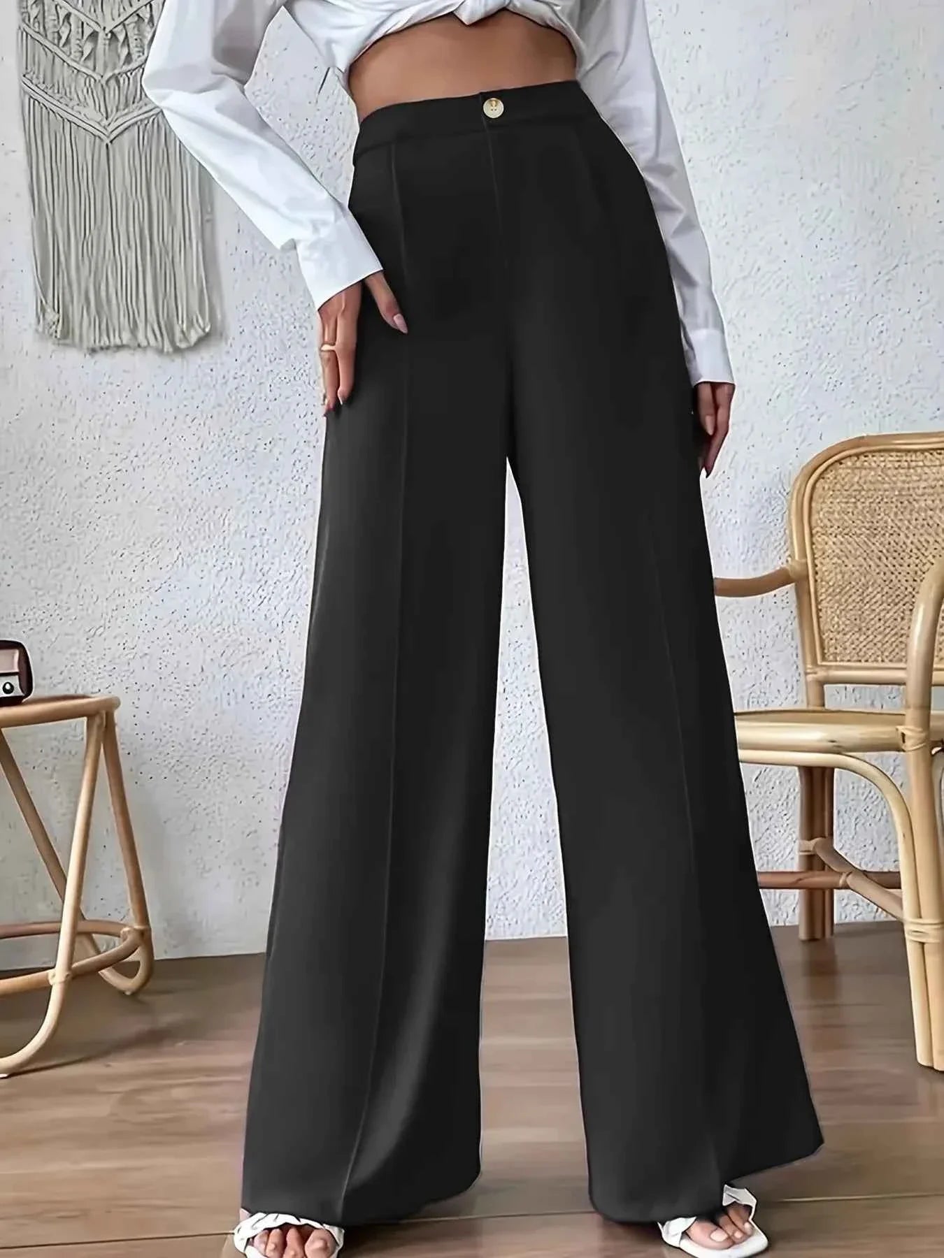 High Waist Wide Leg Pants