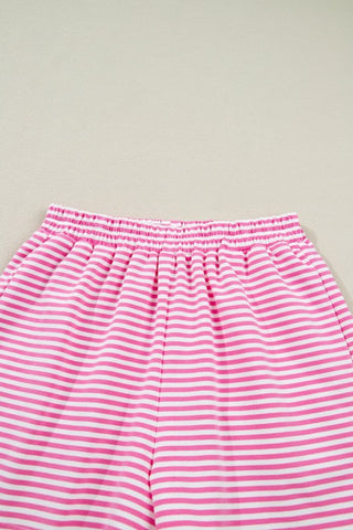 Emilia Stripe Oversize Mock Neck Two Piece Sets