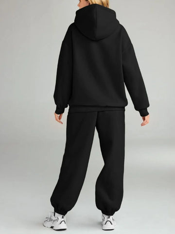 Arianna Full Size Kangaroo Pocket Two Piece Sets
