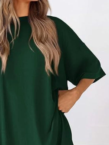 Dinora Full Size Oversized Round Neck Two Piece Sets