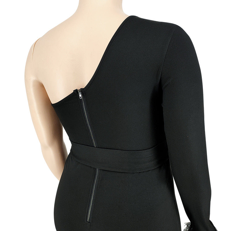Plus Size Women Clothes Asymmetric Jumpsuit Source