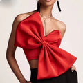 Sexy Bow Wrapped Chest Strapless Women