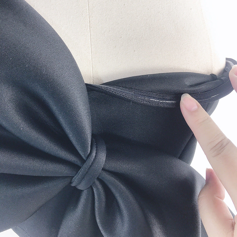 Sexy Bow Wrapped Chest Strapless Women