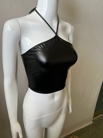 Autumn Leather Tight Elastic Wrapped Chest