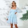 Nairoby Double Sided Wear Vacation Tiered Dress