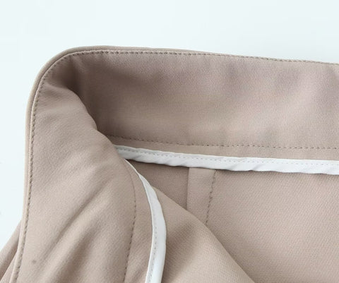 Women Clothing Spring Autumn Trousers Hemmed Straight Pants Women High Waist All-Matching Casual Pants
