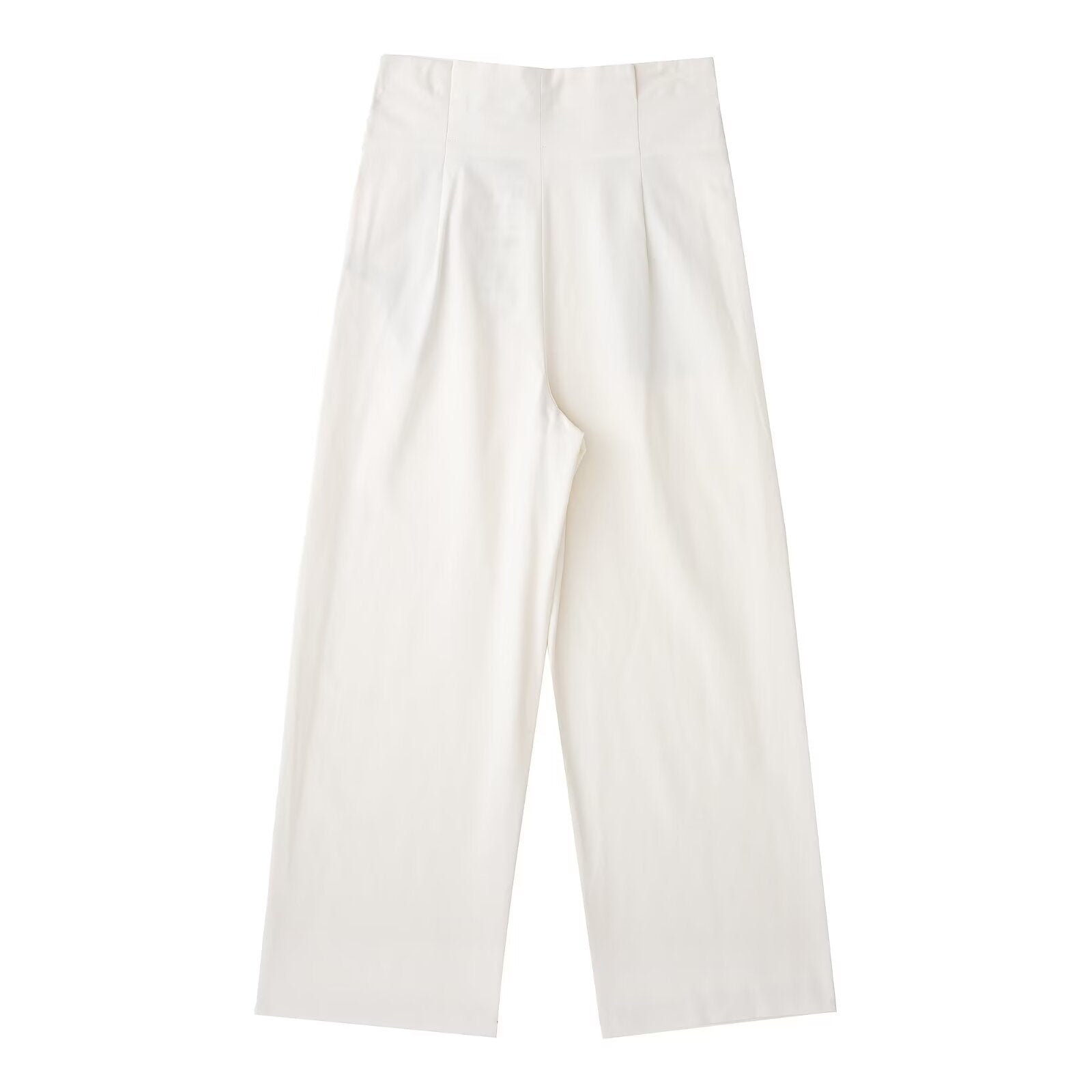Strap Decorative Straight Leg Pants Autumn High Waist Slimming Casual Pants Small Draped Mop Trousers Women