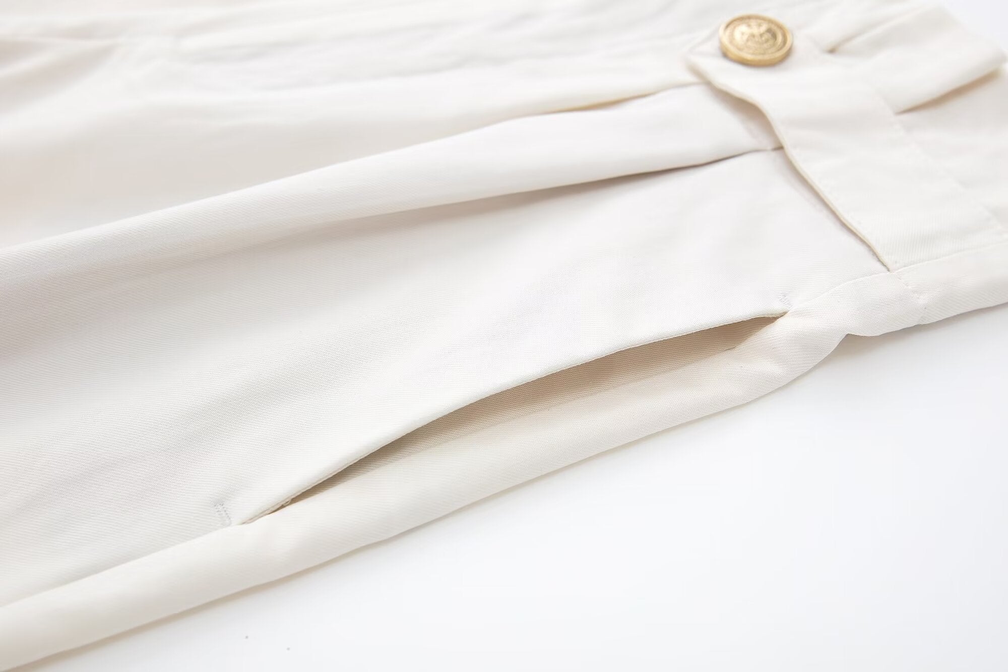 Strap Decorative Straight Leg Pants Autumn High Waist Slimming Casual Pants Small Draped Mop Trousers Women