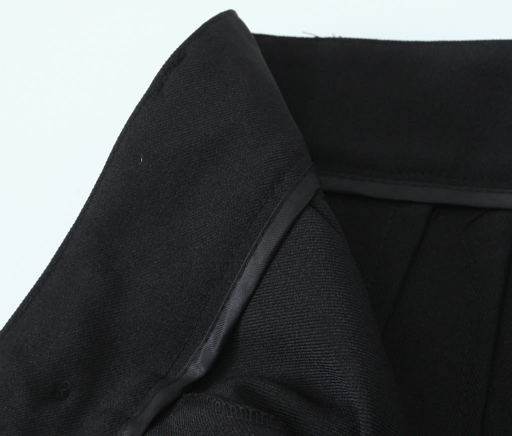 Spring Women Clothing Button Pleated Casual Pants Women