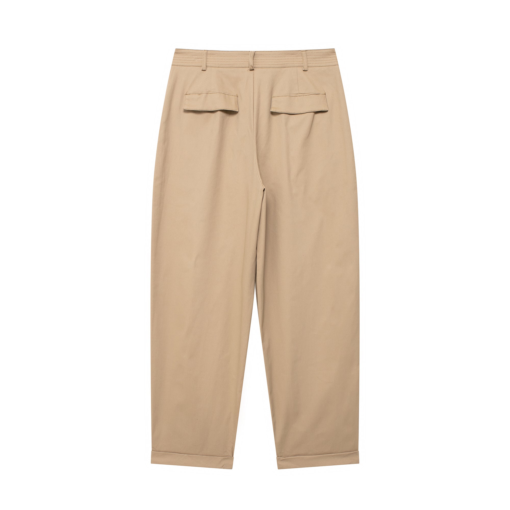 Women Clothing French Fashionable All Match High Waist Straight Casual Pants