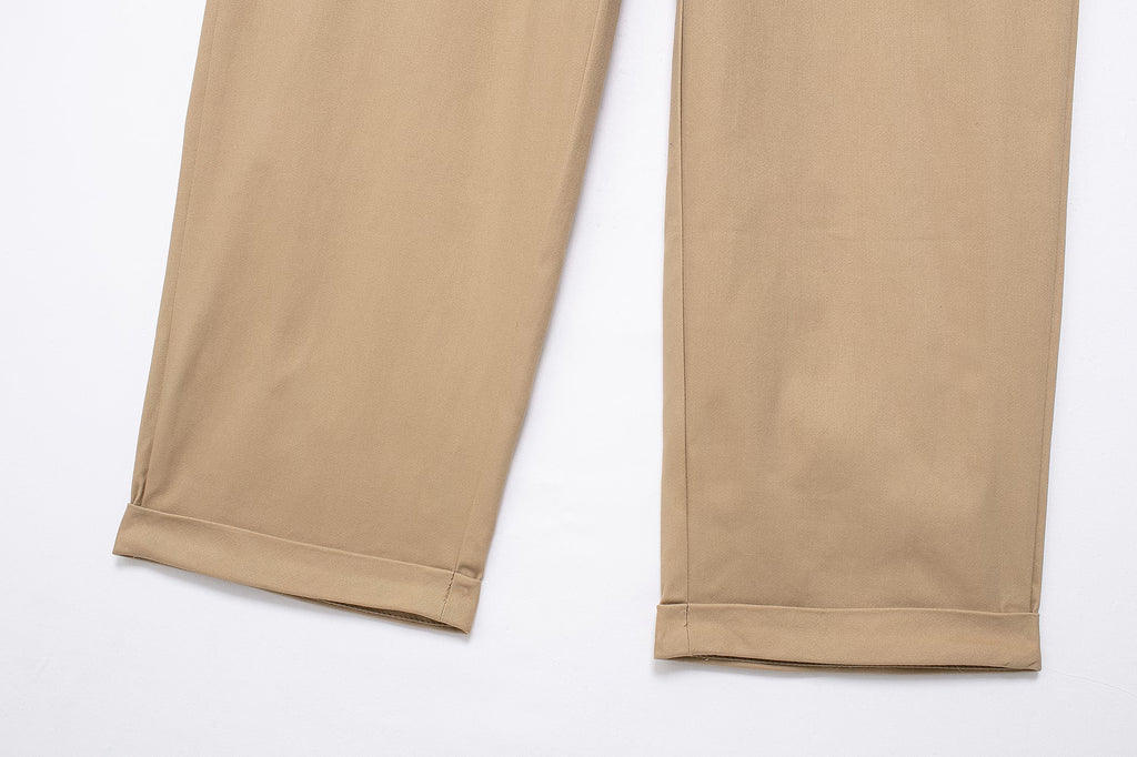 Women Clothing French Fashionable All Match High Waist Straight Casual Pants