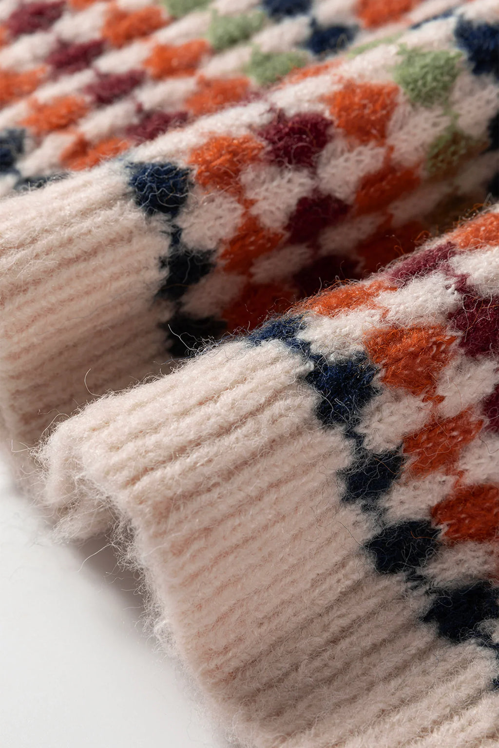 Tiffany Multicolour Dotty Striped Pattern Knit Drop Shoulder Sweater