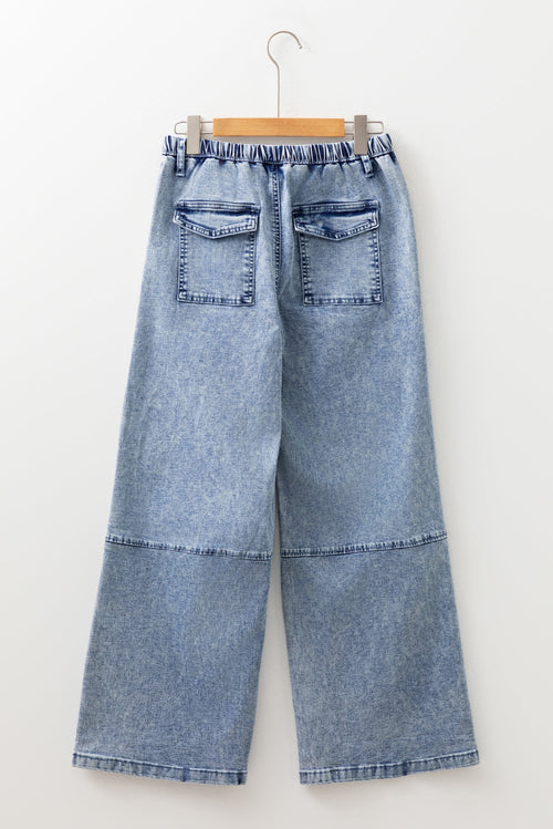 Abigail Drawstring Elastic Waistband Jeans