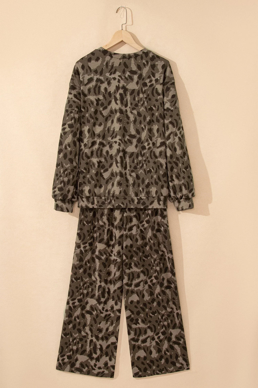 Milagros Leopard Patchwork And Drawstring Two Piece Sets