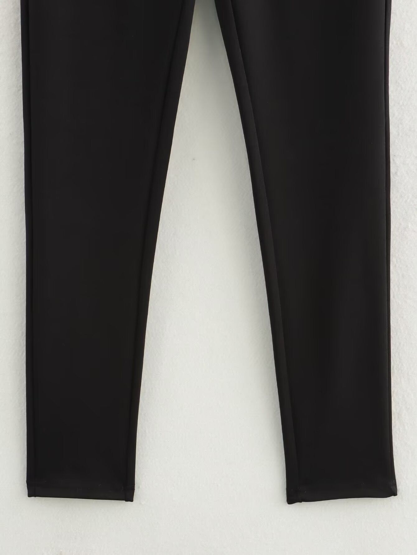 Autumn Women Clothing Decorated Row Button Mid Waist Bottoming Trousers