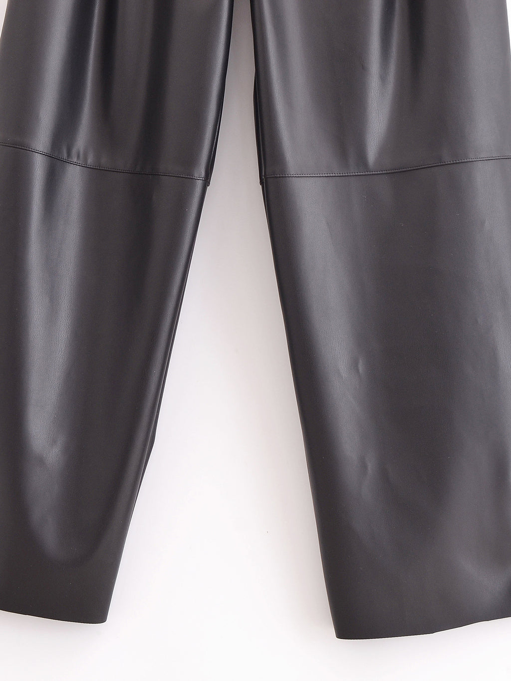 Women All Match Leather Balloon Trousers