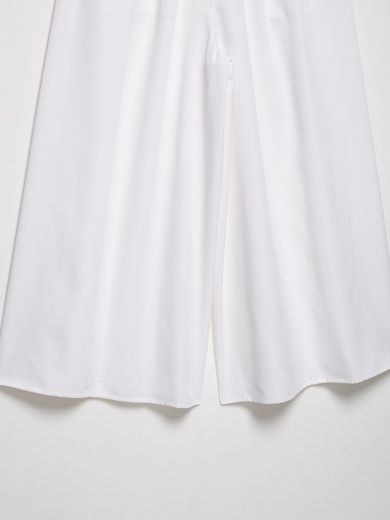 Spring Autumn Office Brand Faux Leather Shuai High Grade Loose Straight Casual Wide Leg Pants