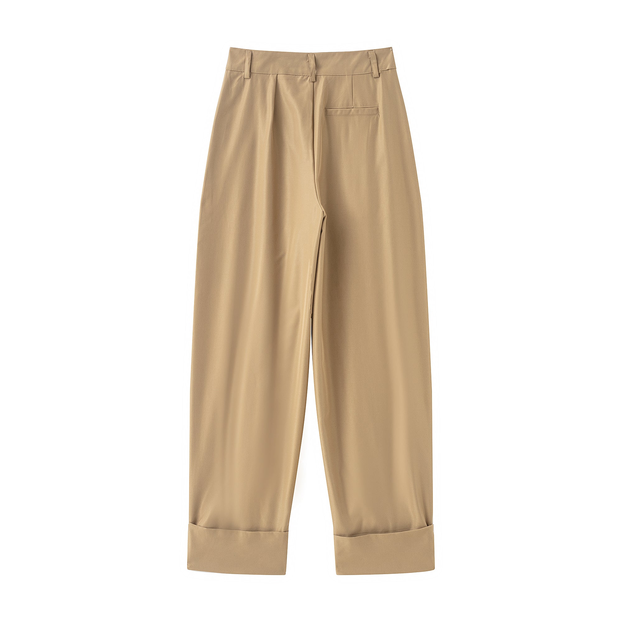 Women Clothing Product Casual All Match Pleated Casual Pants