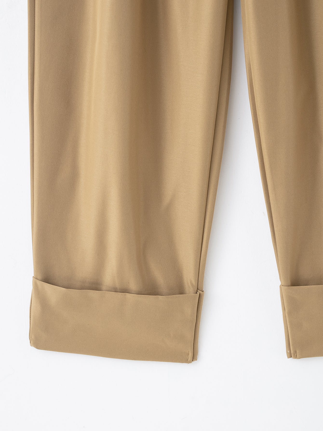 Women Clothing Product Casual All Match Pleated Casual Pants