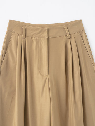 Women Clothing Product Casual All Match Pleated Casual Pants