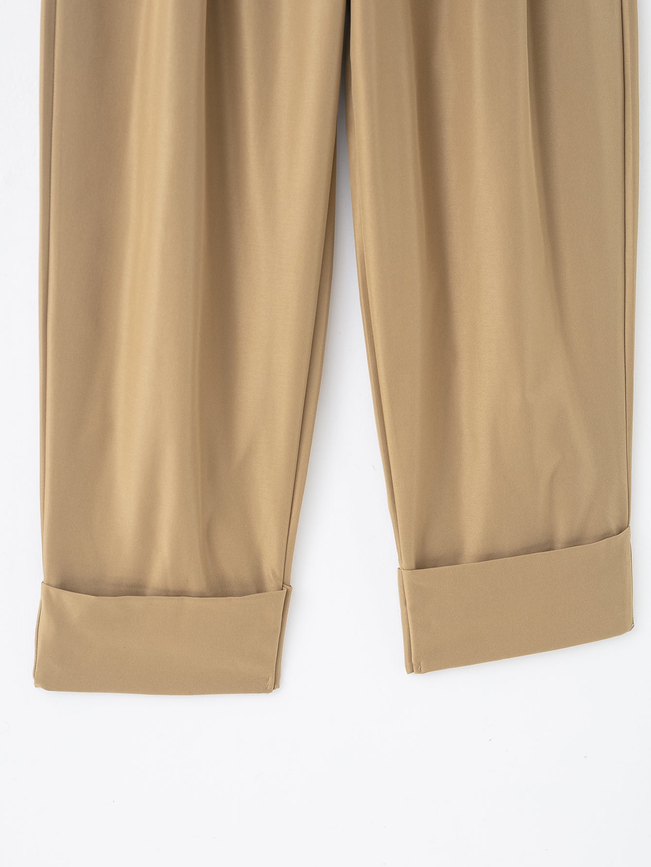 Women Clothing Product Casual All Match Pleated Casual Pants