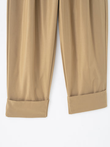 Women Clothing Product Casual All Match Pleated Casual Pants
