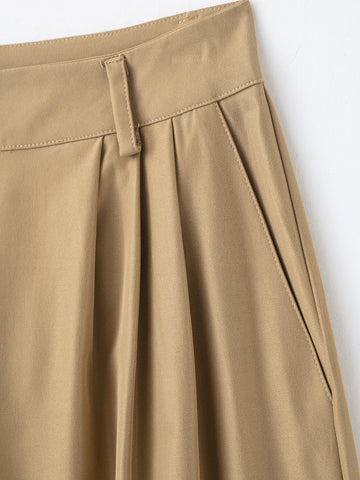Women Clothing Product Casual All Match Pleated Casual Pants