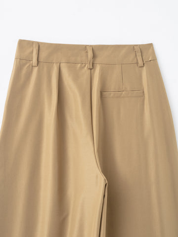 Women Clothing Product Casual All Match Pleated Casual Pants