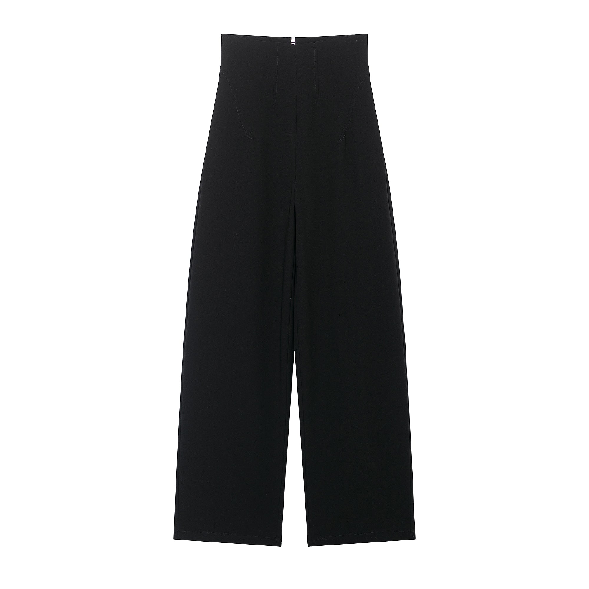 Women Clothing Product Casual All Match High Waist Zipper Pants