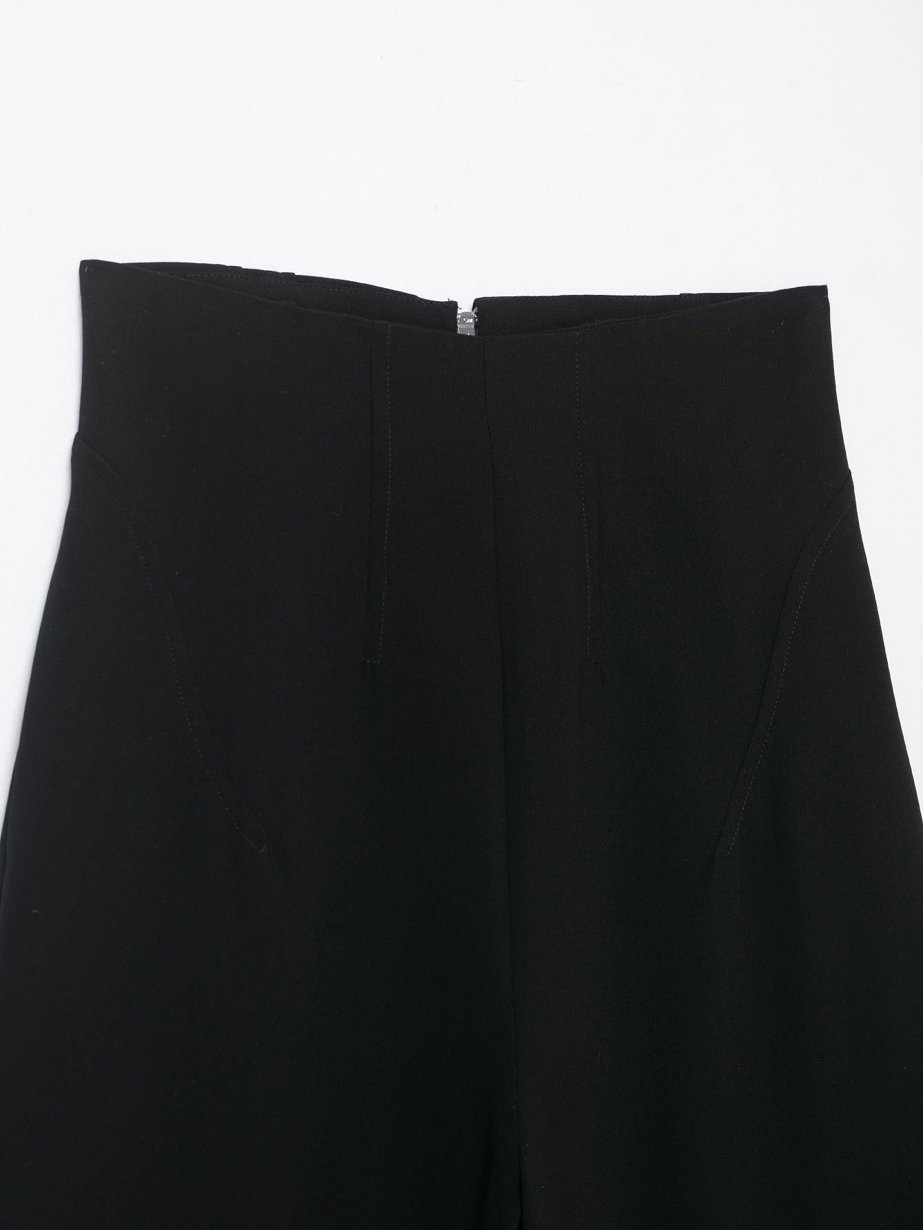 Women Clothing Product Casual All Match High Waist Zipper Pants