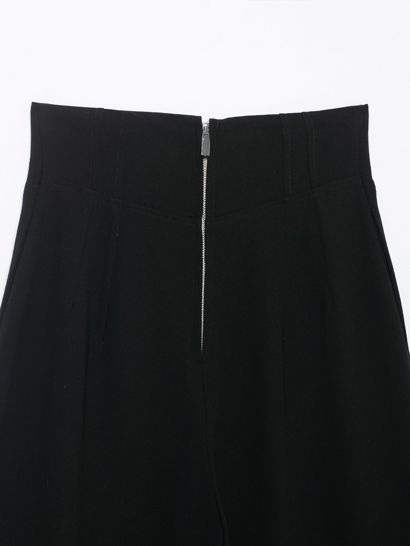 Women Clothing Product Casual All Match High Waist Zipper Pants