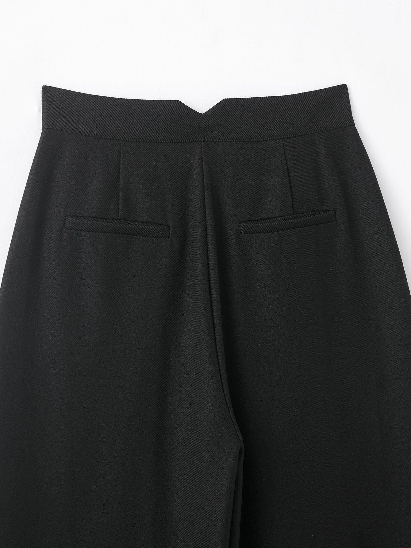 Women Clothing Autumn Korean Loose All Matching Casual Trendy Mid Waist Blended Pleated Pants
