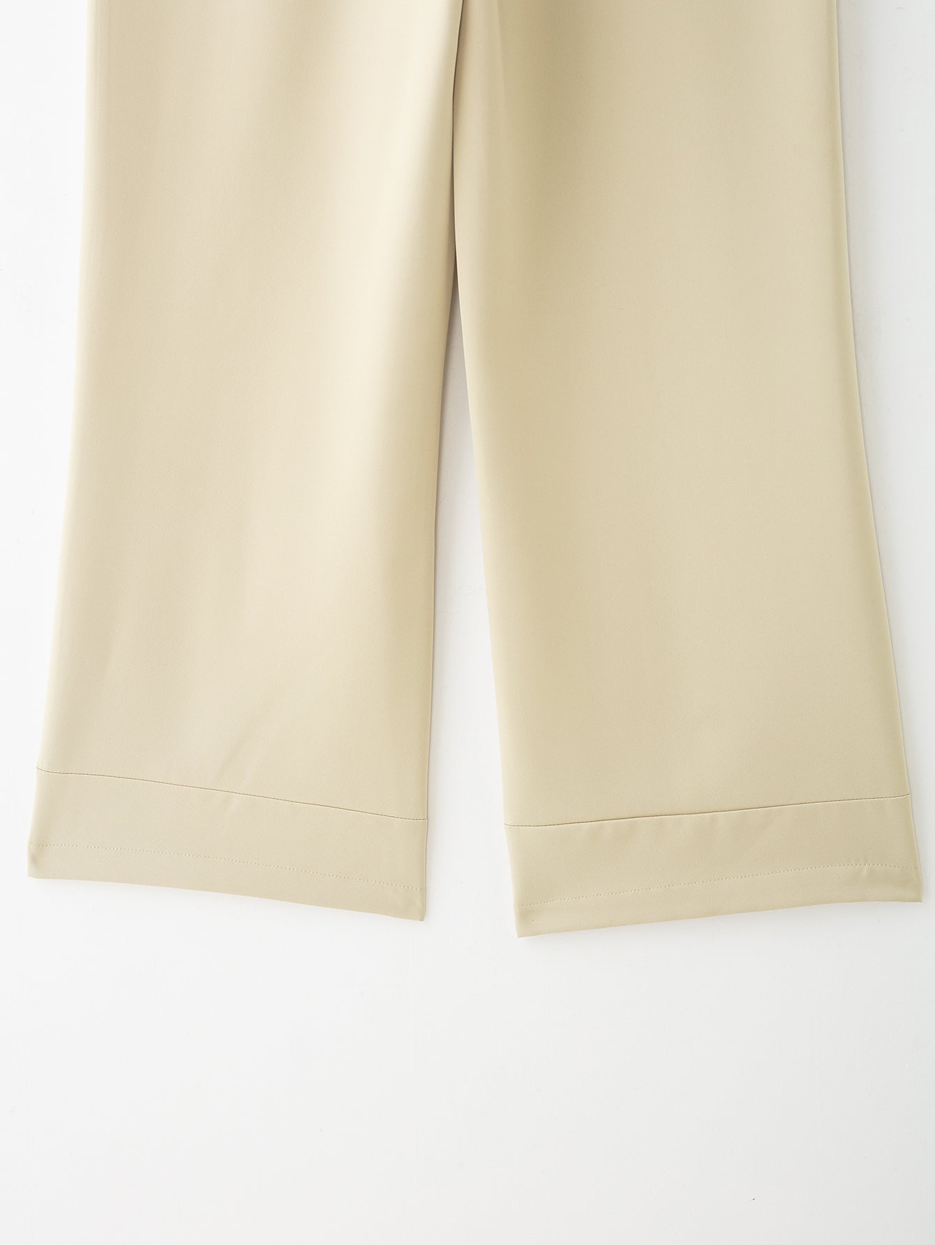 Summer Curling Trousers with Belt Three Color Trousers