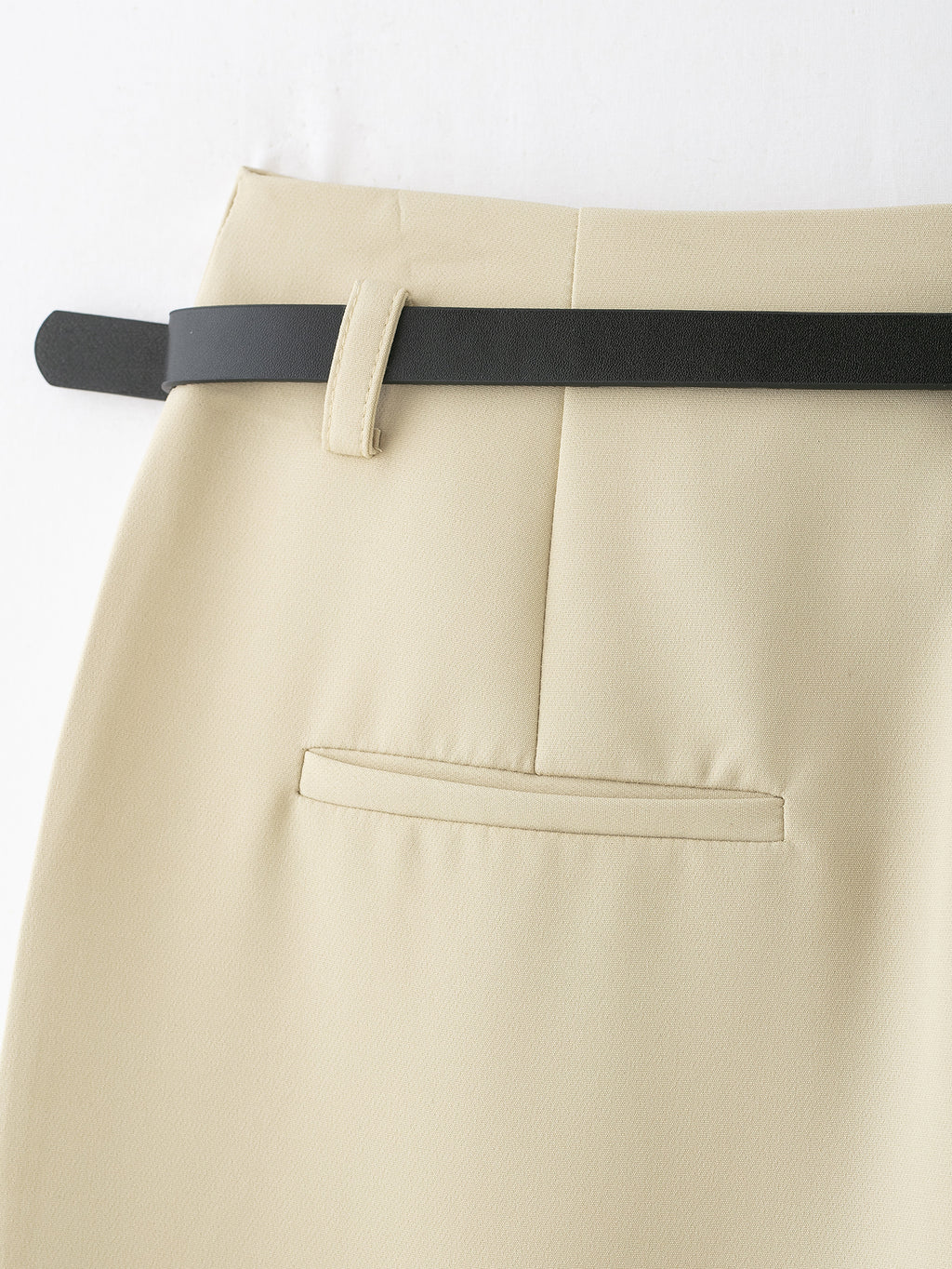 Summer Curling Trousers with Belt Three Color Trousers