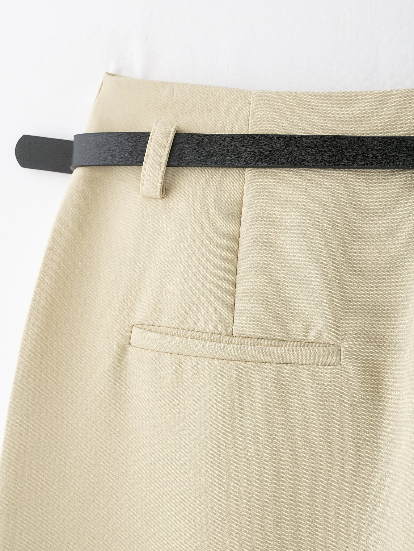 Summer Curling Trousers with Belt Three Color Trousers