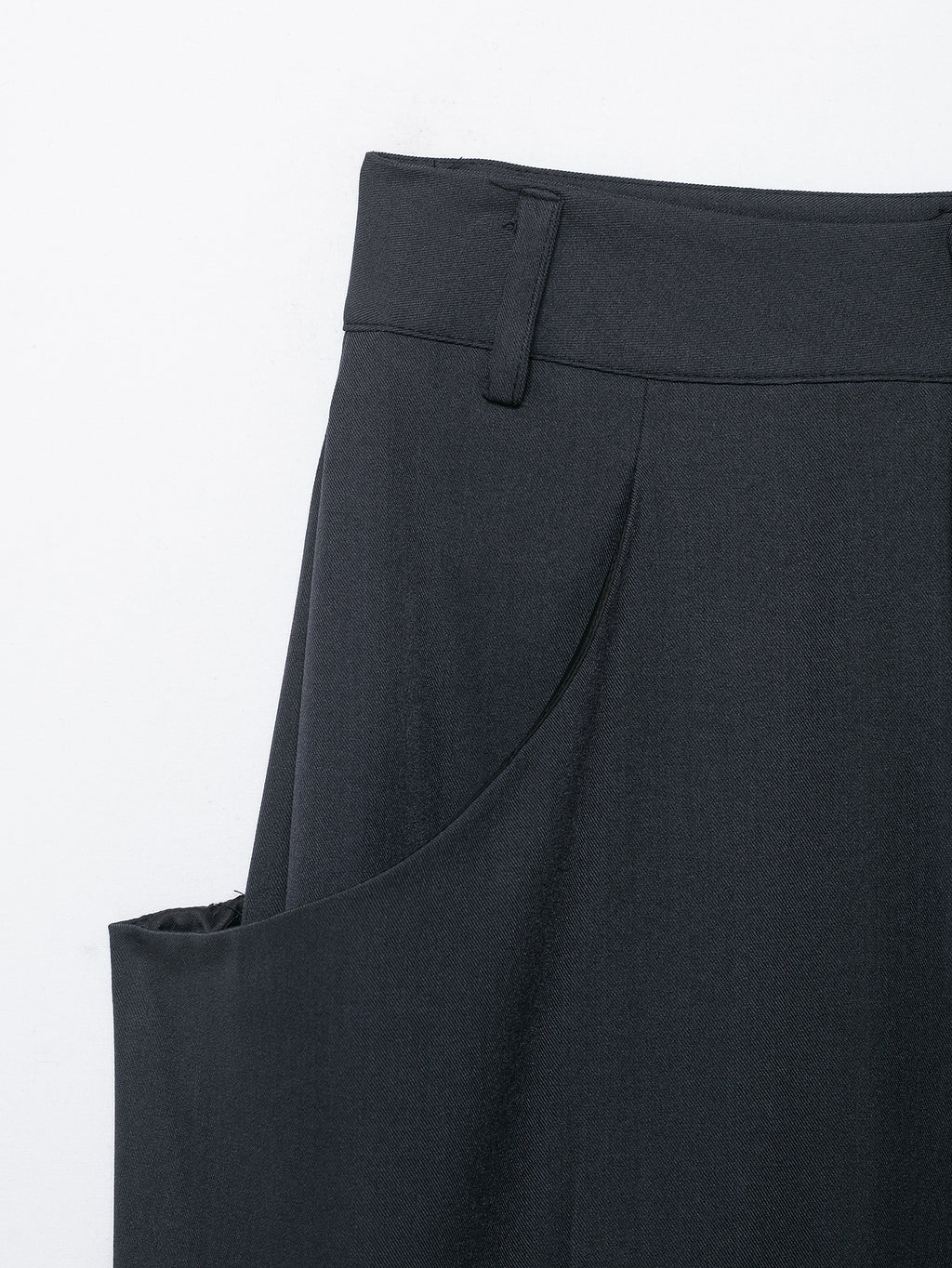 Women Clothing Winter Stylish Simple Mid Waist Pocket Trousers