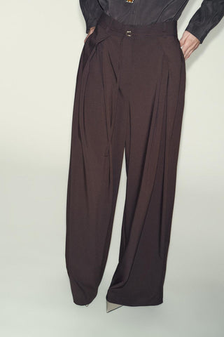 Winter Stylish Simple Thin Belt Baggy Pants