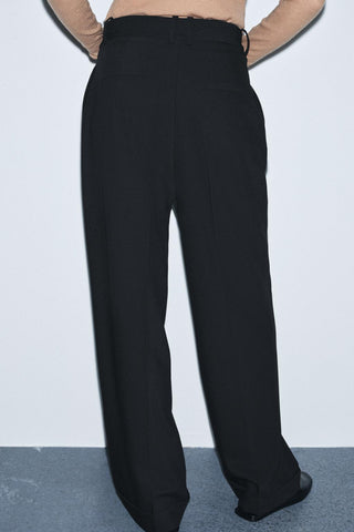 Women Clothing Winter Loose Three Dimensional Series Asymmetric Waist Pants
